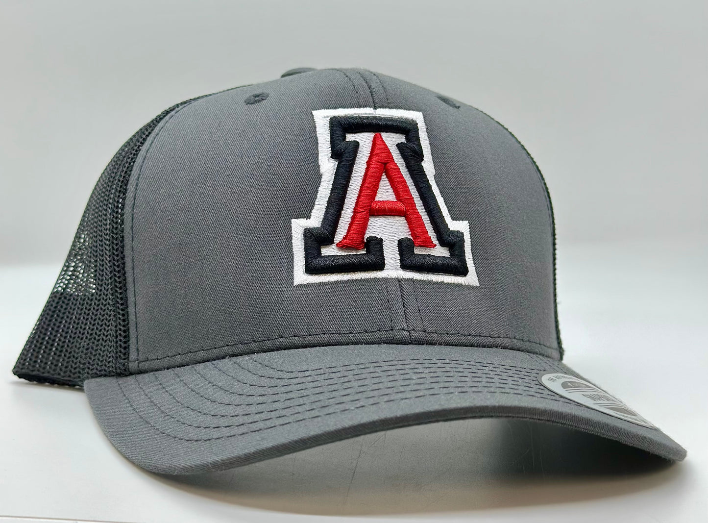 3 Color Auburn A Puff Trucker Hat