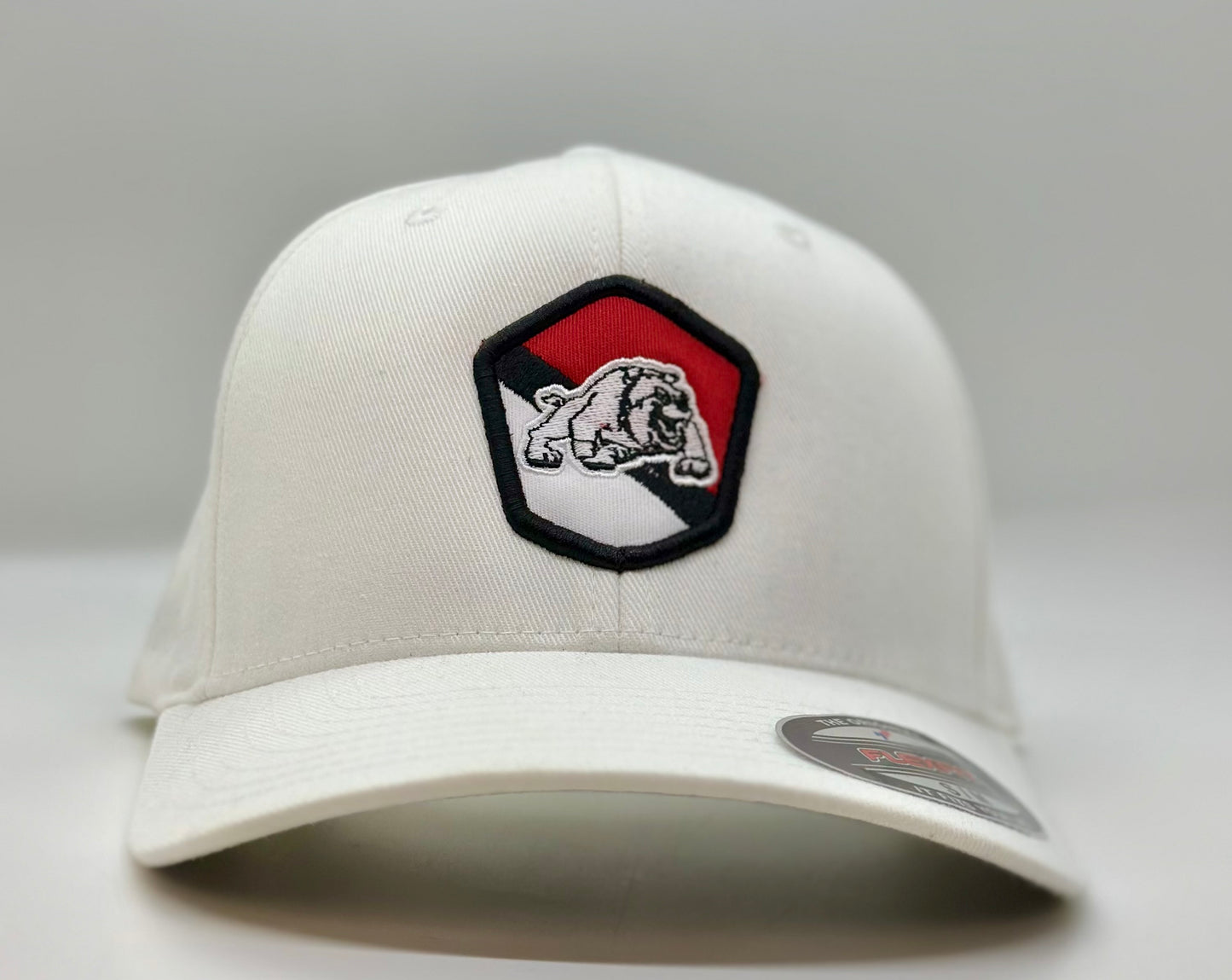 Auburn Bulldog Shield Patch S/M Fitted Hat