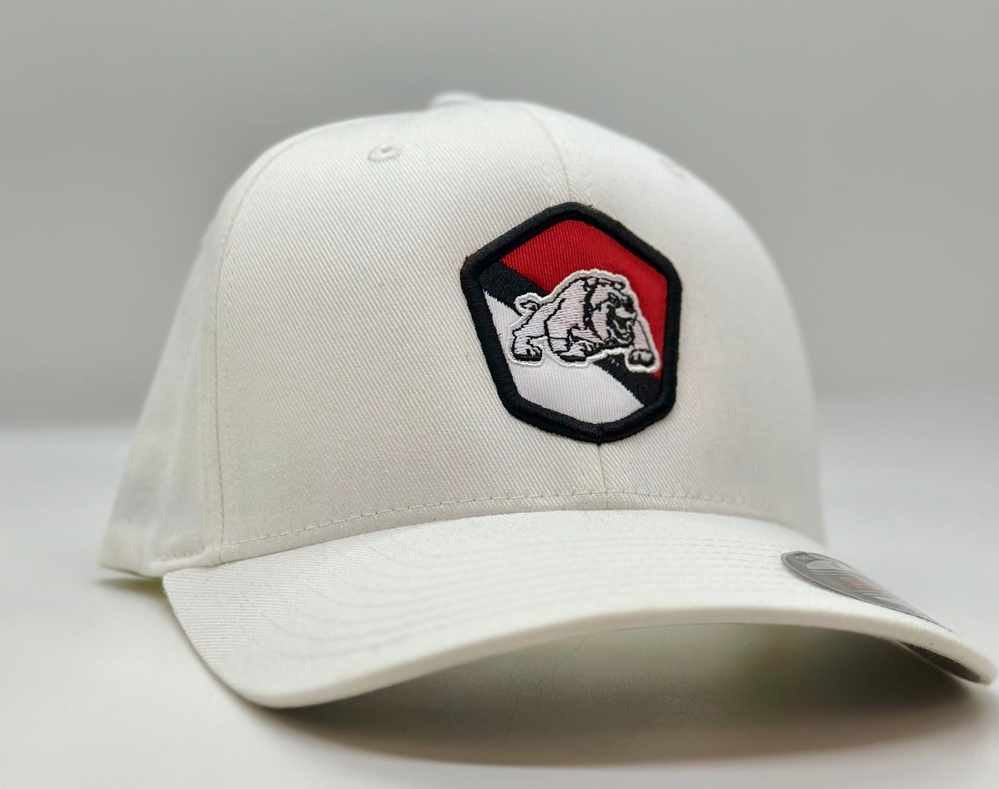 Auburn Bulldog Shield Patch S/M Fitted Hat