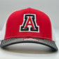 3 Color Auburn A Puff Trucker Hat