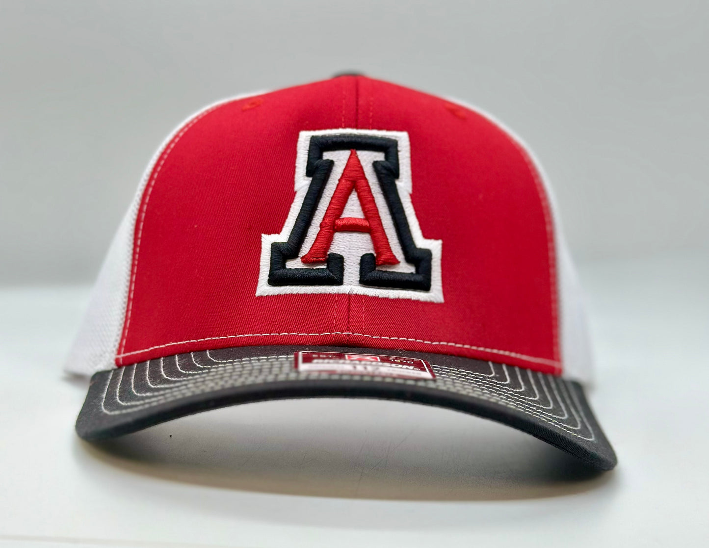 3 Color Auburn A Puff Trucker Hat