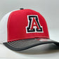 3 Color Auburn A Puff Trucker Hat