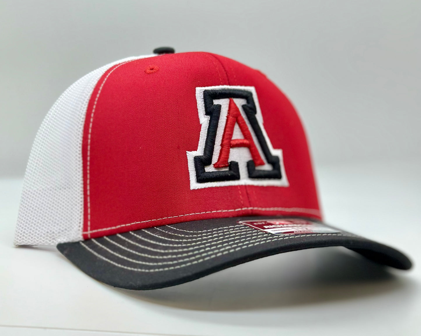 3 Color Auburn A Puff Trucker Hat