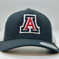 3 Color Auburn A Puff Trucker Hat