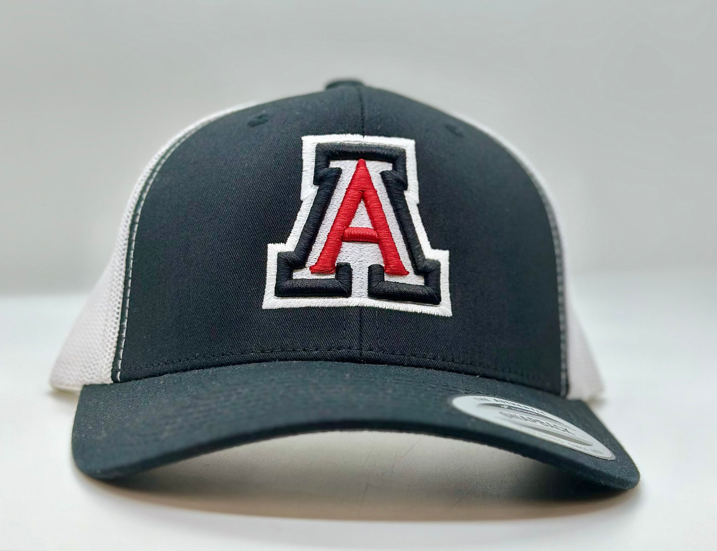 3 Color Auburn A Puff Trucker Hat