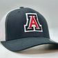 3 Color Auburn A Puff Trucker Hat