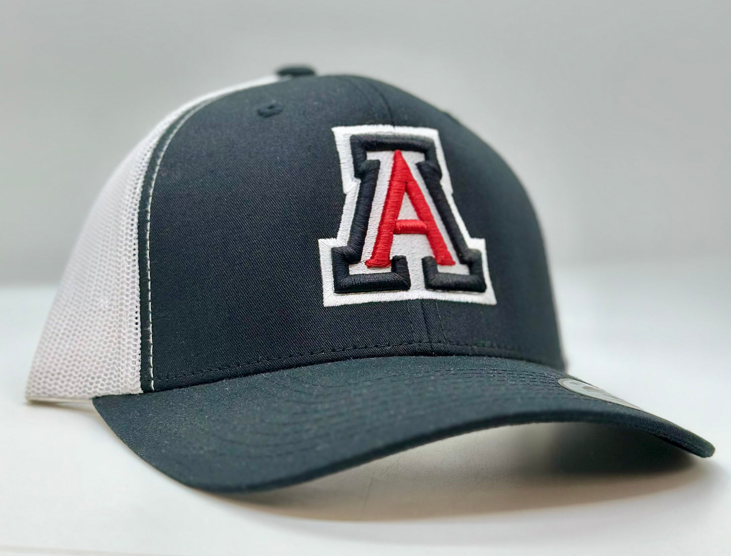 3 Color Auburn A Puff Trucker Hat