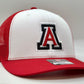 3 Color Auburn A Puff Trucker Hat