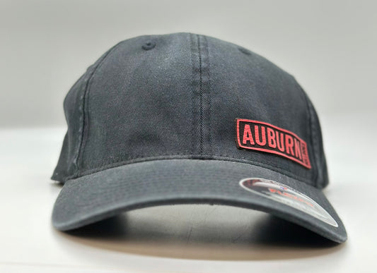 Auburn Rectangle Patch Fitted L/XL Unstructured Hat