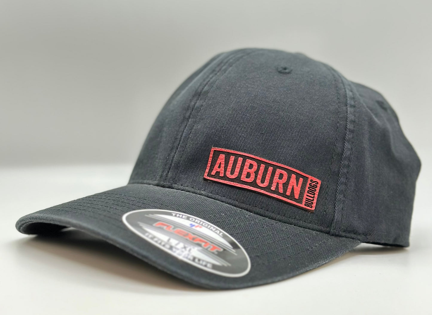 Auburn Rectangle Patch Fitted L/XL Unstructured Hat