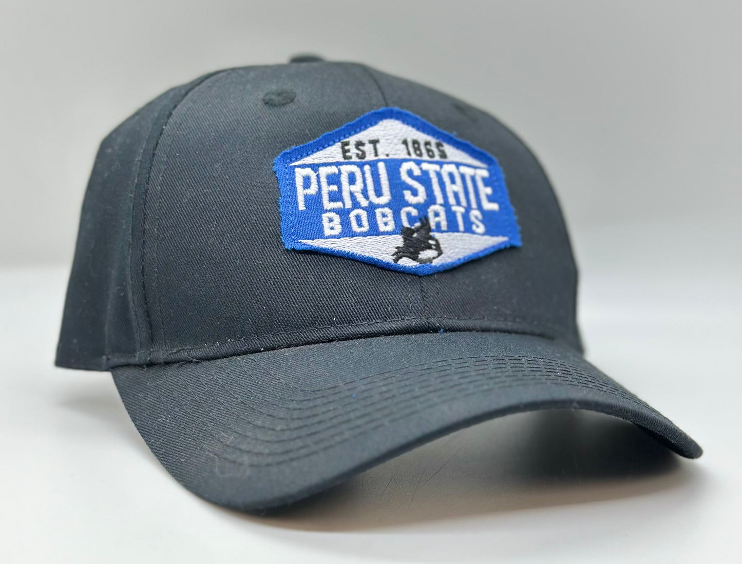 Peru State Bobcats Octagon Patch Hat