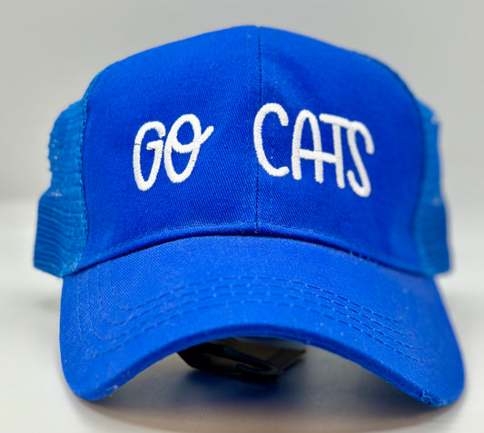 Go Cats Ladies Ponytail Slot Trucker Hat