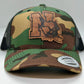 Nebraska Catfish Camo Trucker Hat