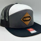 Diamond Bass Leather Patch 7 Panel Trucker Hat