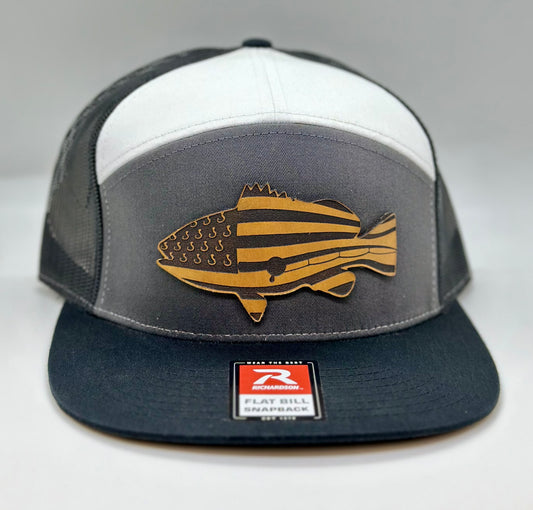 American Fishing 7 Panel Trucker Hat