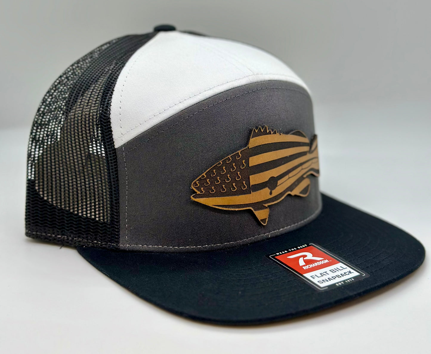American Fishing 7 Panel Trucker Hat
