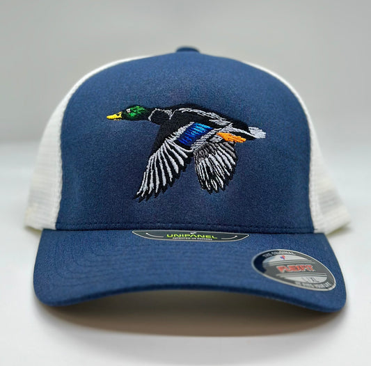 Flying Mallard Trucker Hat - Fitted - Size L/XL