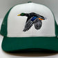 Flying Mallard Trucker Hat - White/Dark Green