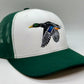 Flying Mallard Trucker Hat - White/Dark Green