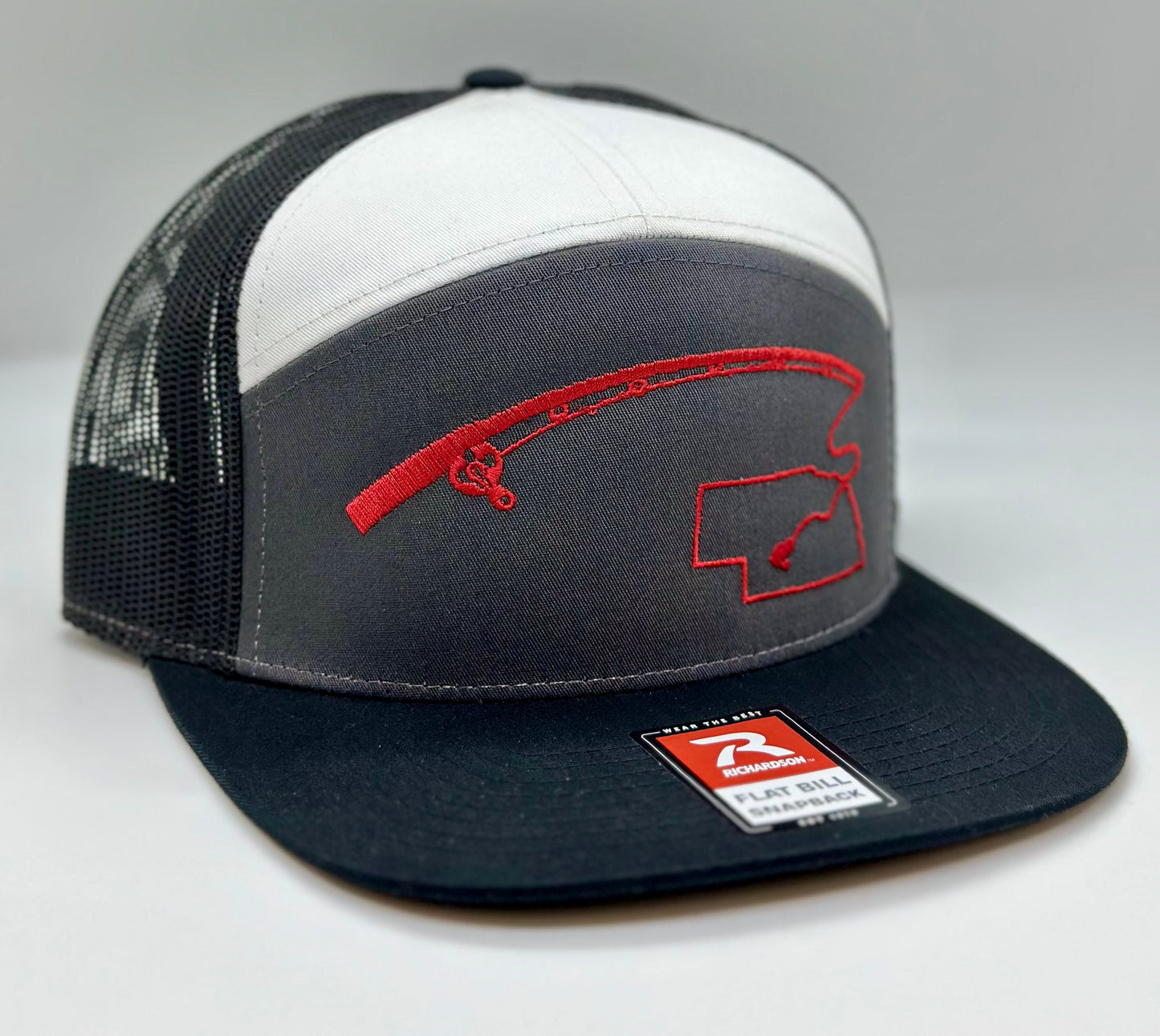 Nebraska Fishing Seven Panel Trucker Hat