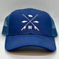 Nebraska Bass and Walleye Fishing Trucker Hat Navy