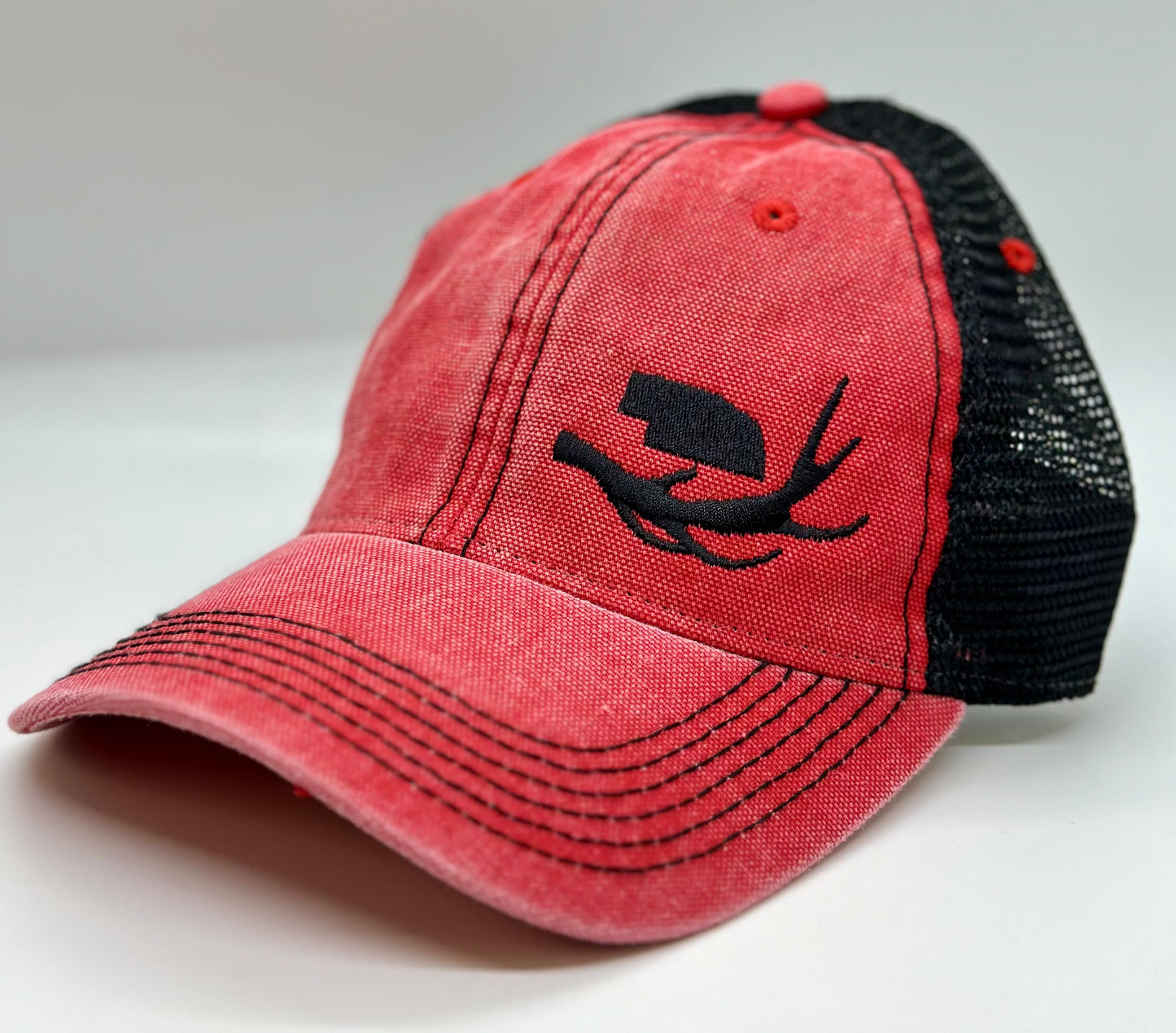 Nebraska Antler Unstructured Trucker Hat