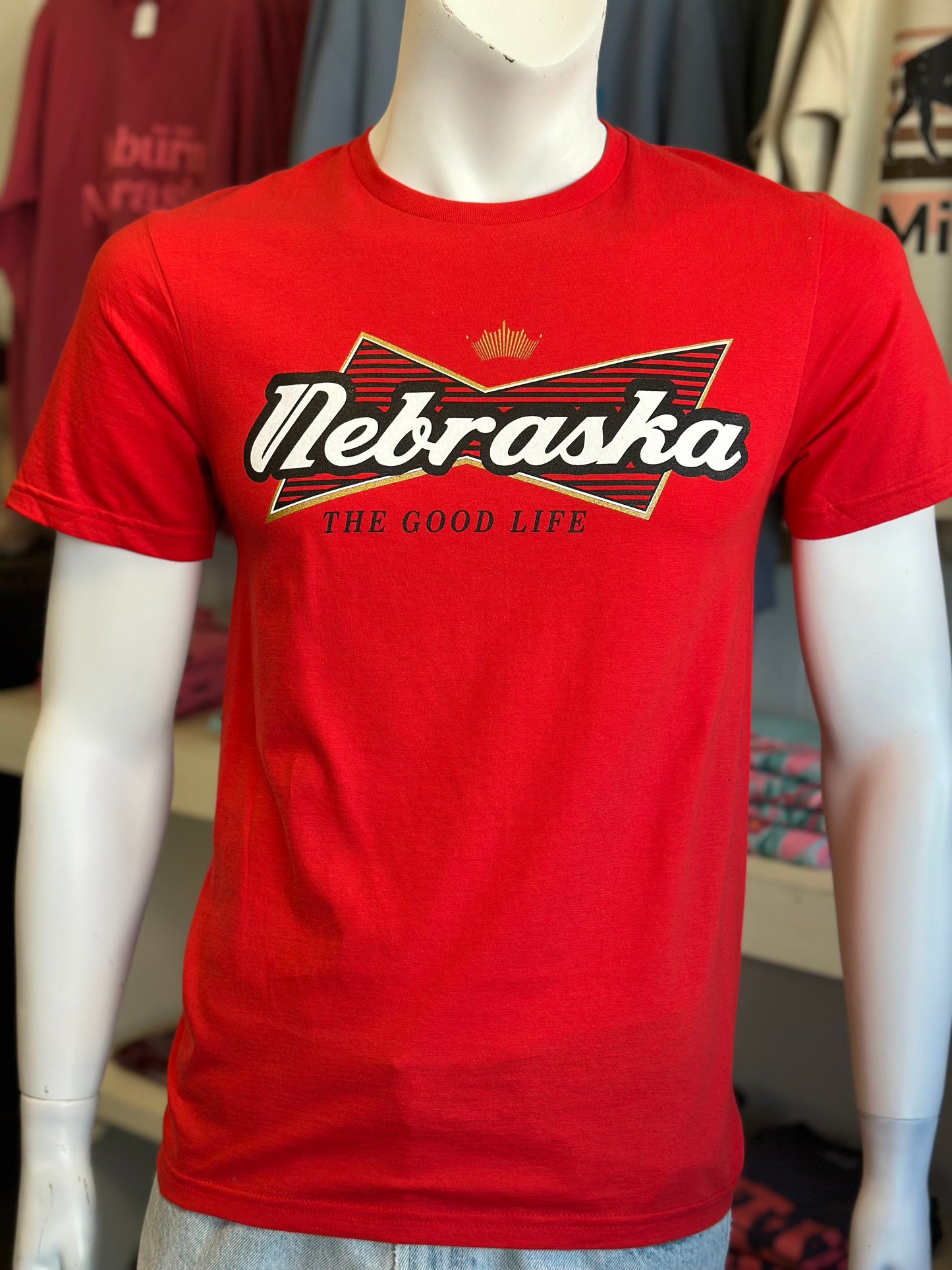 Nebraska Budweiser Design - Gildan Unisex Softstyle Tee