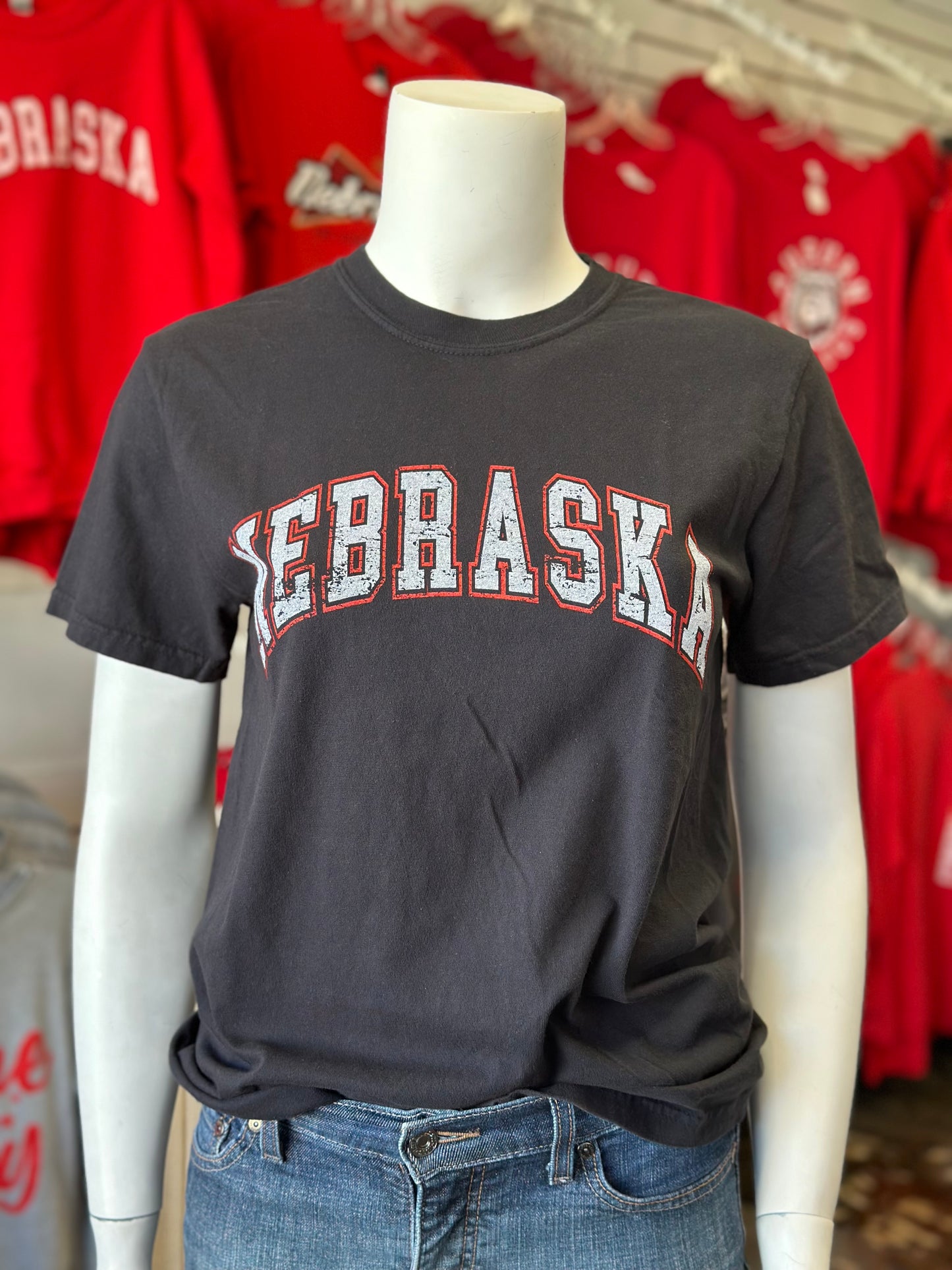 Nebraska Arched - Comfort Colors Unisex Tee