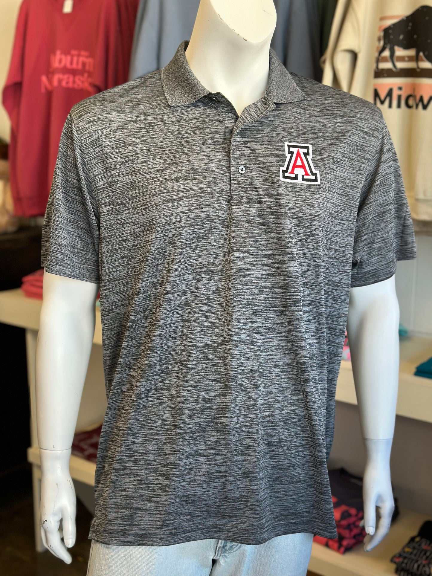 Auburn A - Embroidered Unisex Polo