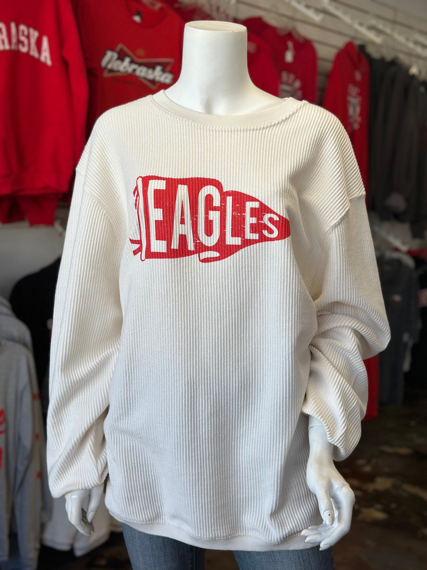 Eagles Pennant - Unisex Corded Crew