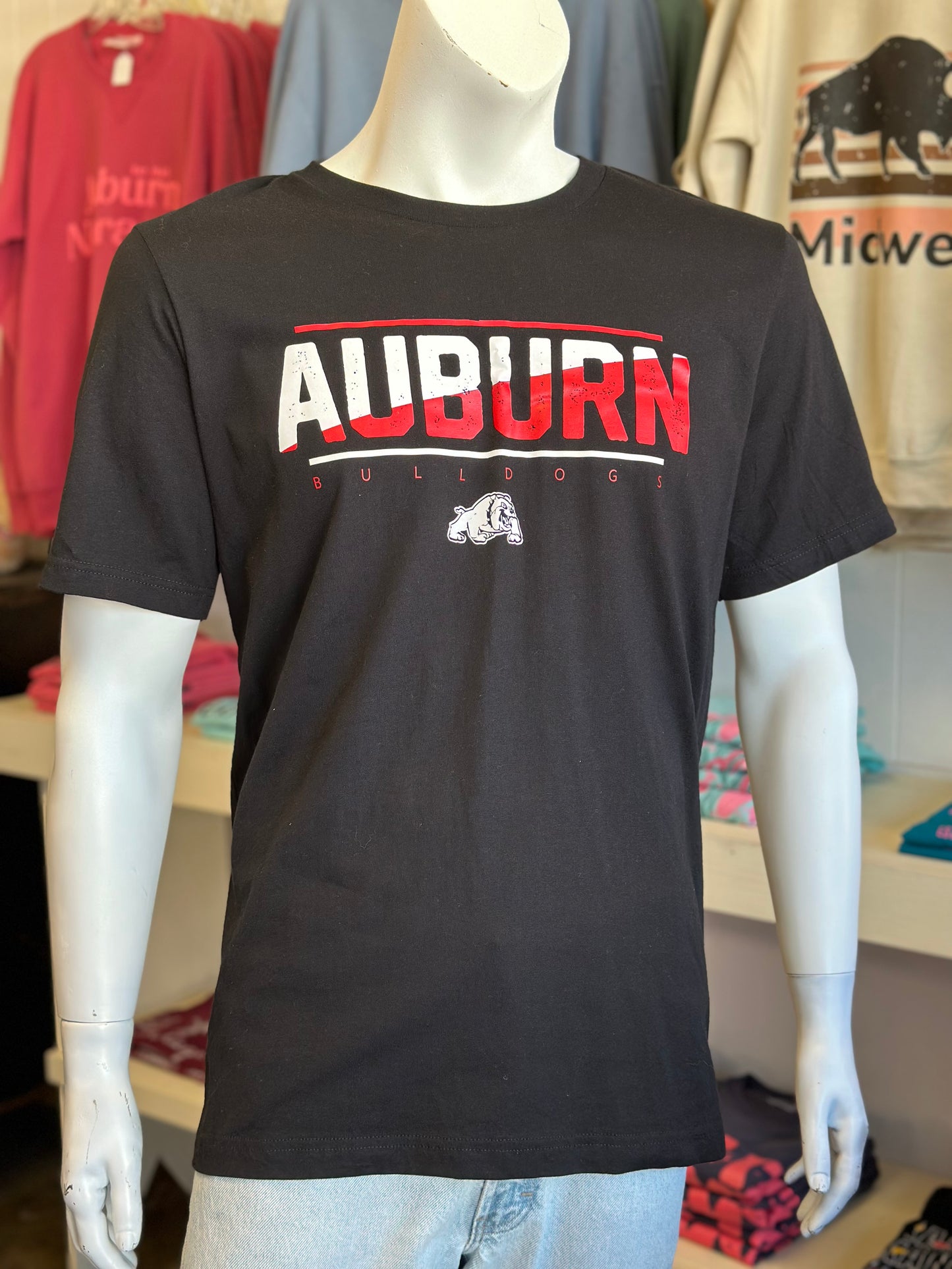 Auburn Bulldogs Split - Gildan Unisex Tee