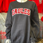 Johnson Brock Eagles Glitter Applique - Gildan Unisex Crewneck Sweatshirt