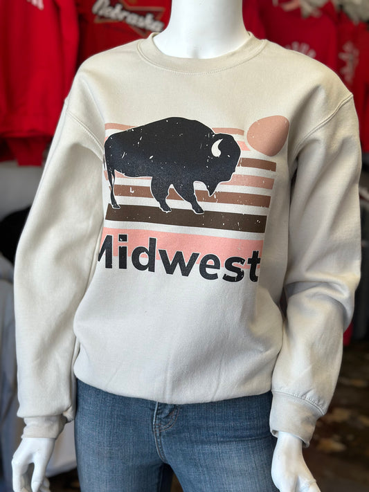 Midwest Buffalo - Gildan Unisex Crewneck Sweatshirt