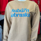 Auburn Nebraska Puff - Comfort Wash Unisex Crewneck