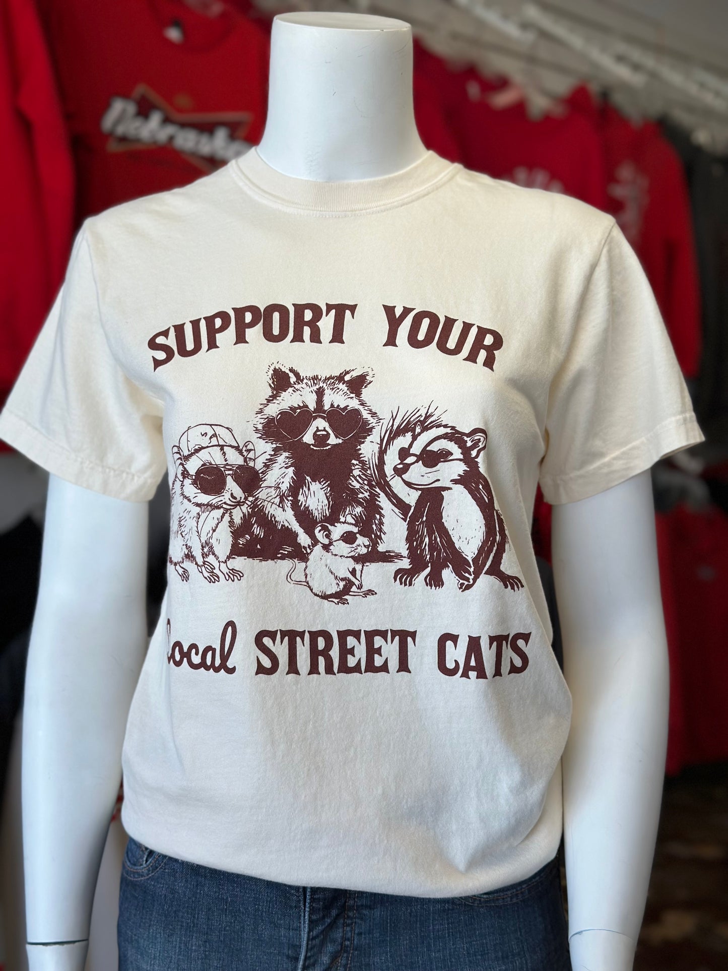 Support Your Local Street Cats - Comfort Colors Unisex Tee