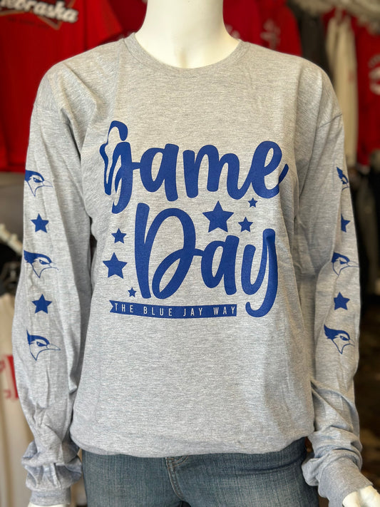 Game Day the Bluejay Way - Tultex Unisex Long Sleeve Tee