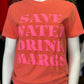 Save Water Drink Margs Puff Ink - Comfort Colors Unisex Tee