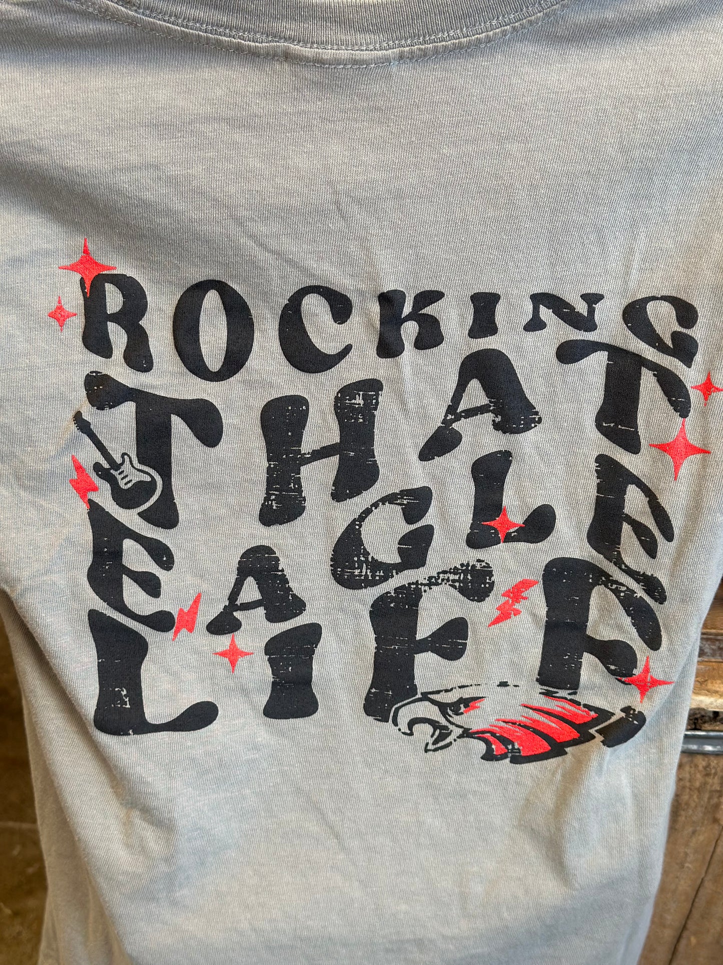 Rocking That Eagle Life - Port & Co Beach Wash YOUTH Unisex Tee