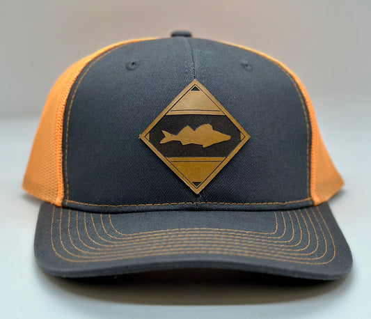 Walleye Diamond Trucker Hat