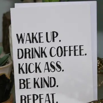 Wake Up card
