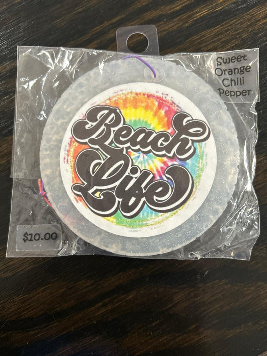 Beach Life Car Freshie- Sweet Orange Chili Pepper