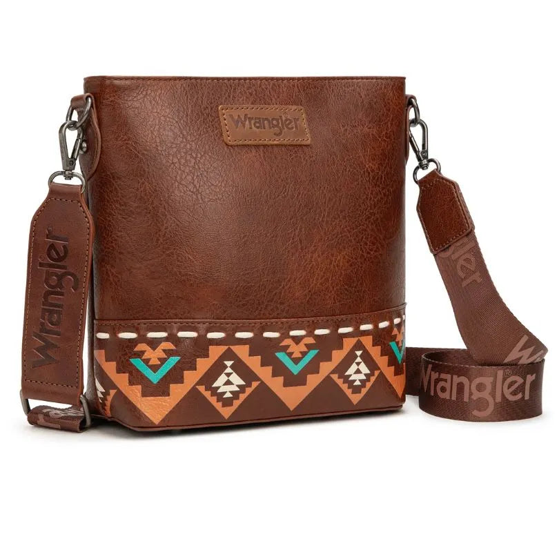 Wrangler Aztec Print Crossbody Bag