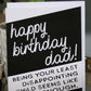 Happy Birthday Dad Greeting Card