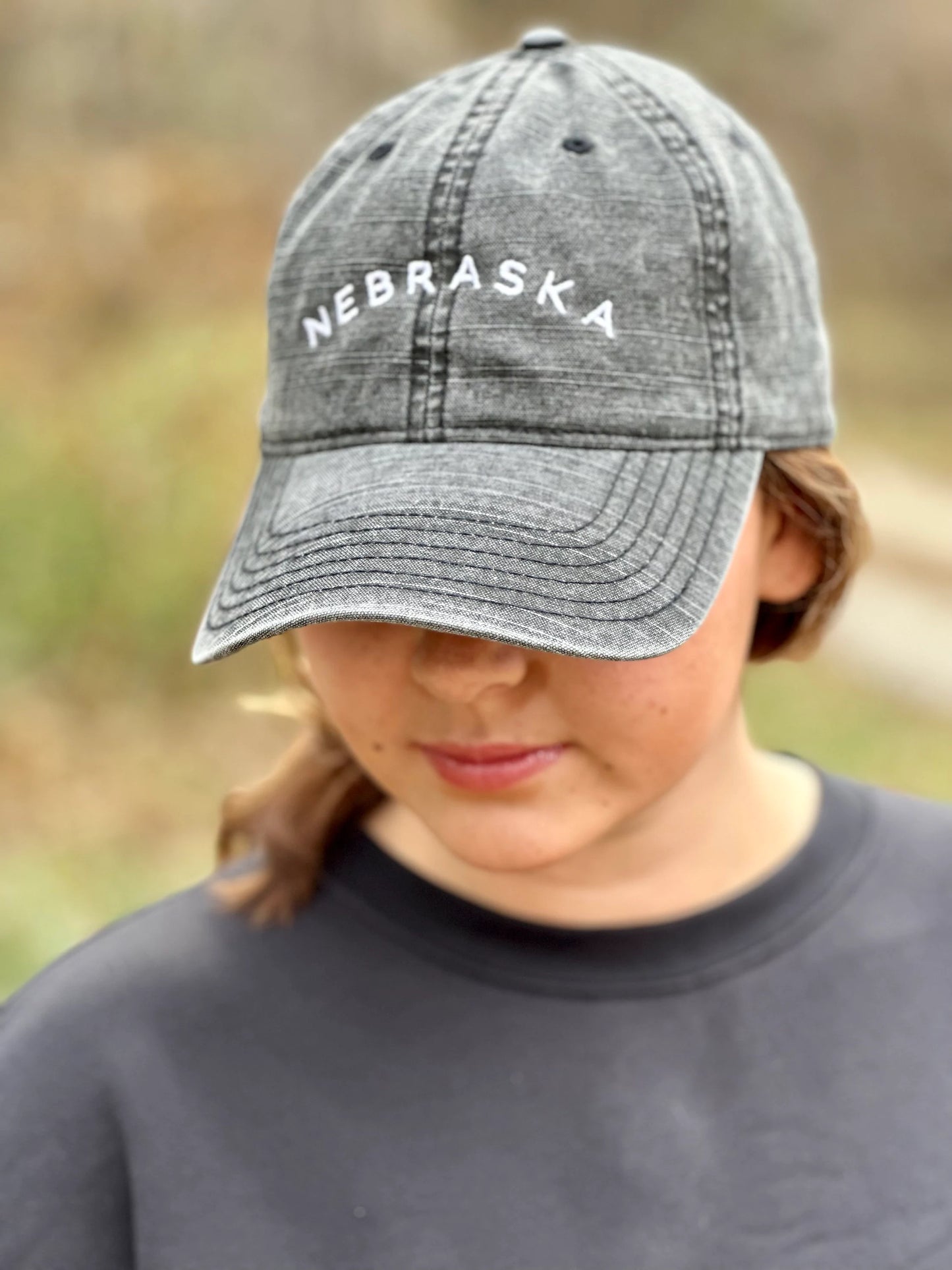 Simple Nebraska Pigment Dyed Hat