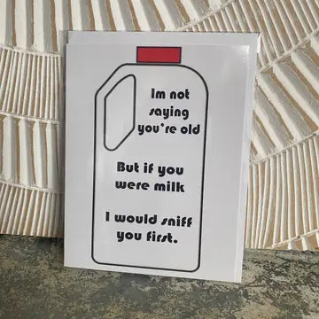 Milk Greeting Card