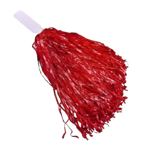 16" Red Cheerleading Pom Poms