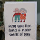 Smell of piss card
