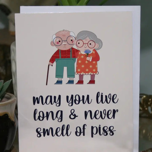 Smell of piss card
